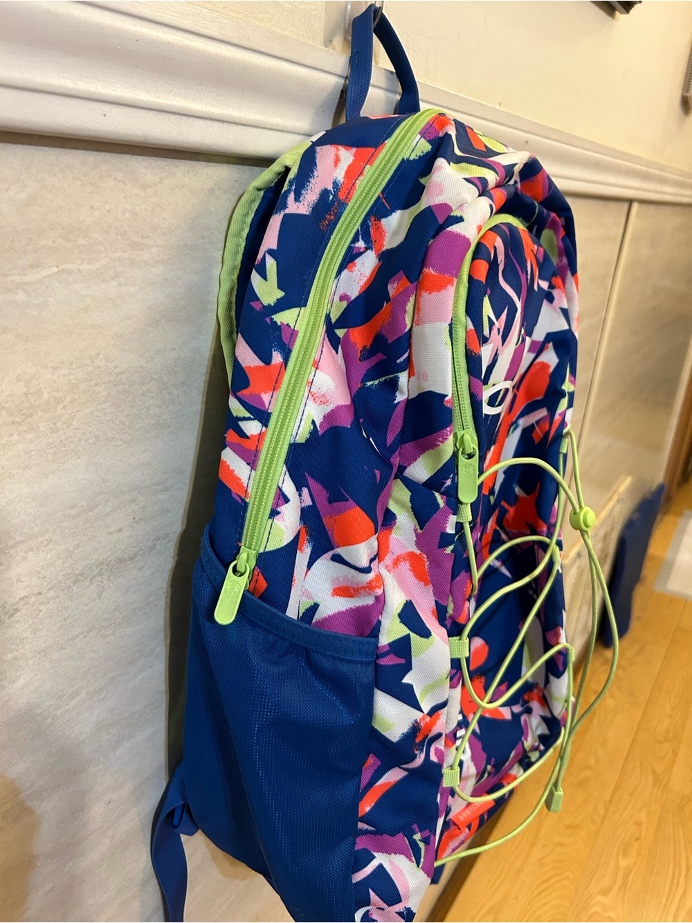 Under Armour Hustle Sport Backpack “ Tech Blue" pattern Colorway” - Picture 4 of 15